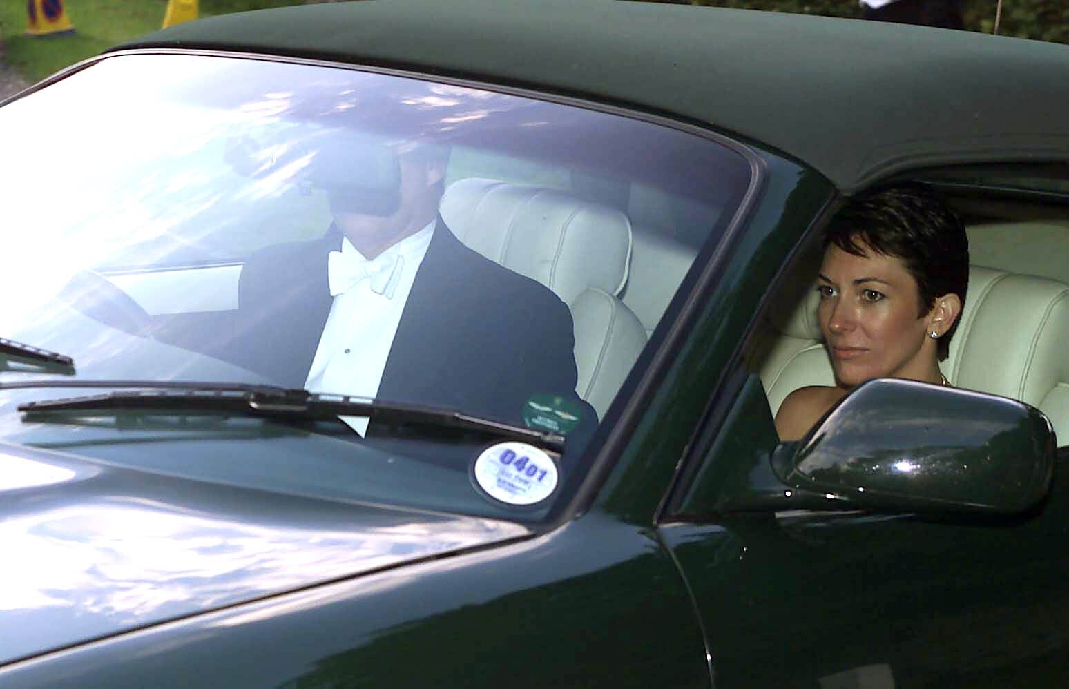 The duke leaving a social event with Ghislaine Maxwell (Chris Ison/PA)