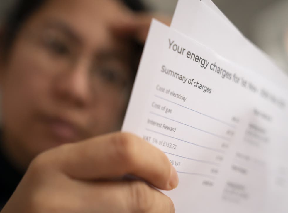 Energy bills are set to soar for millions in April (Danny Lawson/PA)
