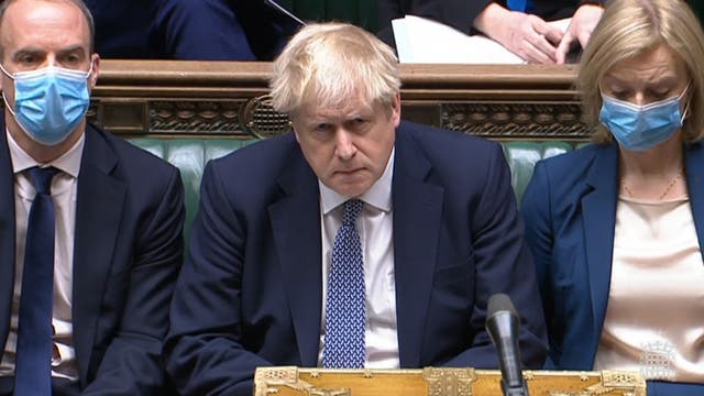 <p>Boris Johnson (House of Commons/PA)</p>