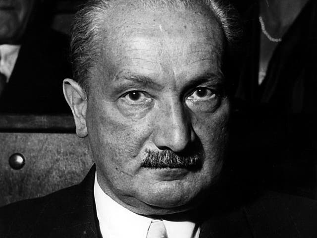 <p>German philosopher Martin Heidegger </p>