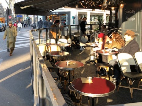 Now open: a café in central Paris