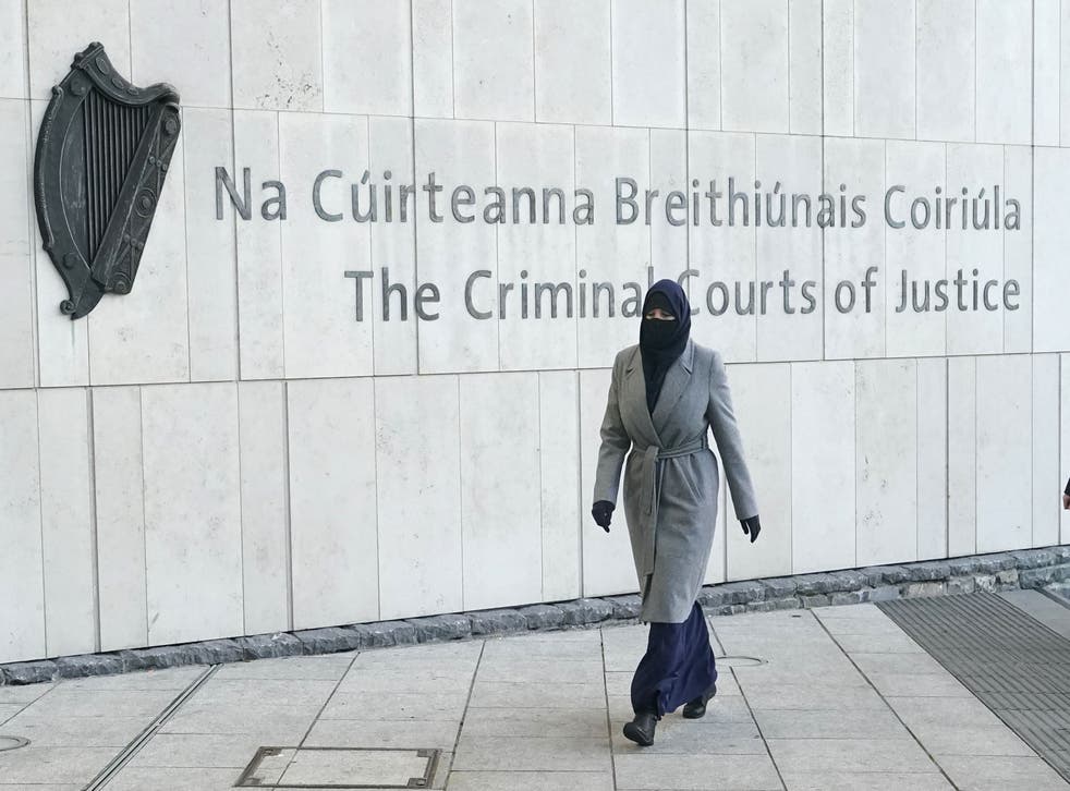 Lisa Smith, accused of terrorism offences, arrives at the at the Special Criminal Court in Dublin (Niall Carson/PA)