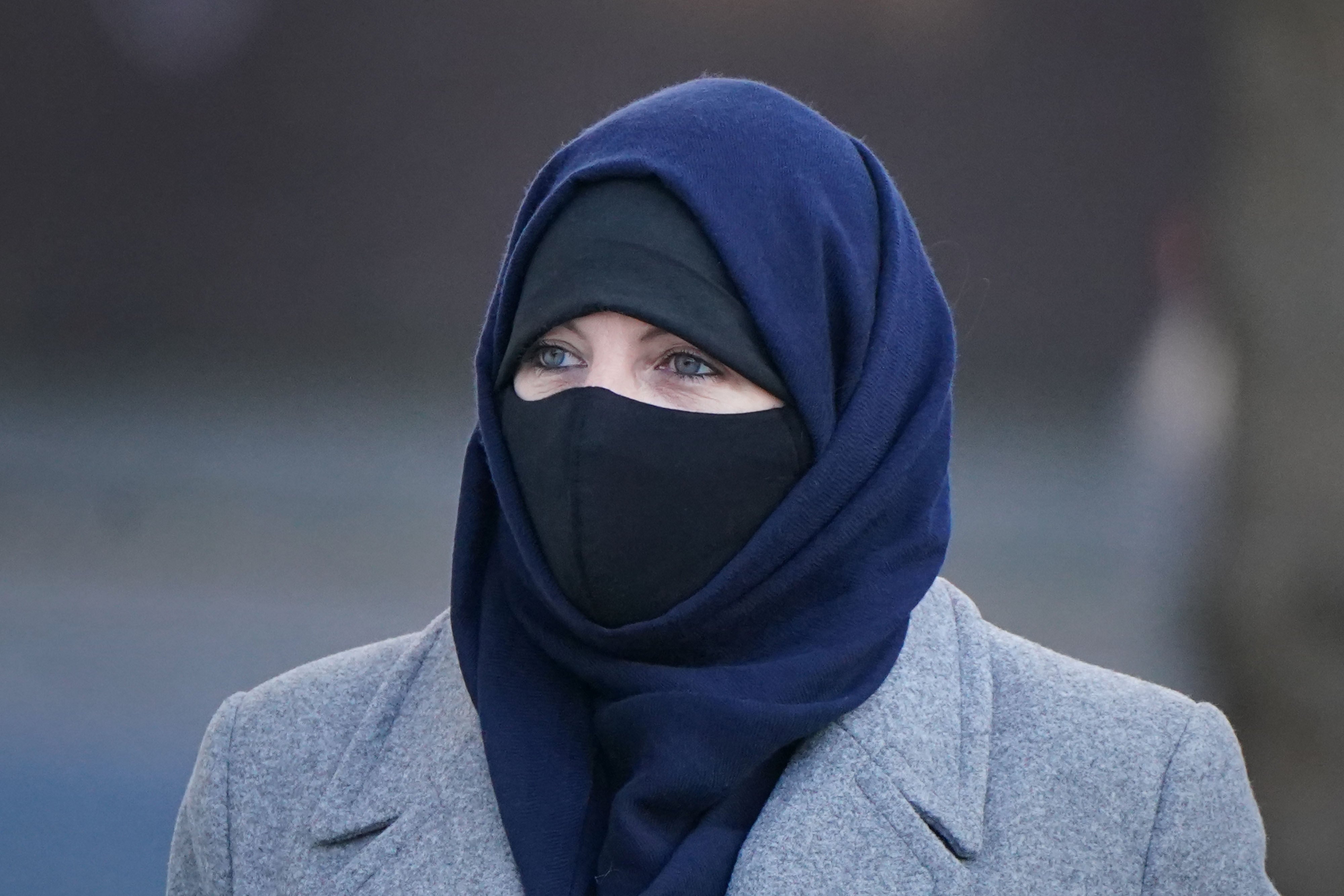 Lisa Smith, accused of terrorism offences, arrives at the at the Special Criminal Court in Dublin (Niall Carson/PA)