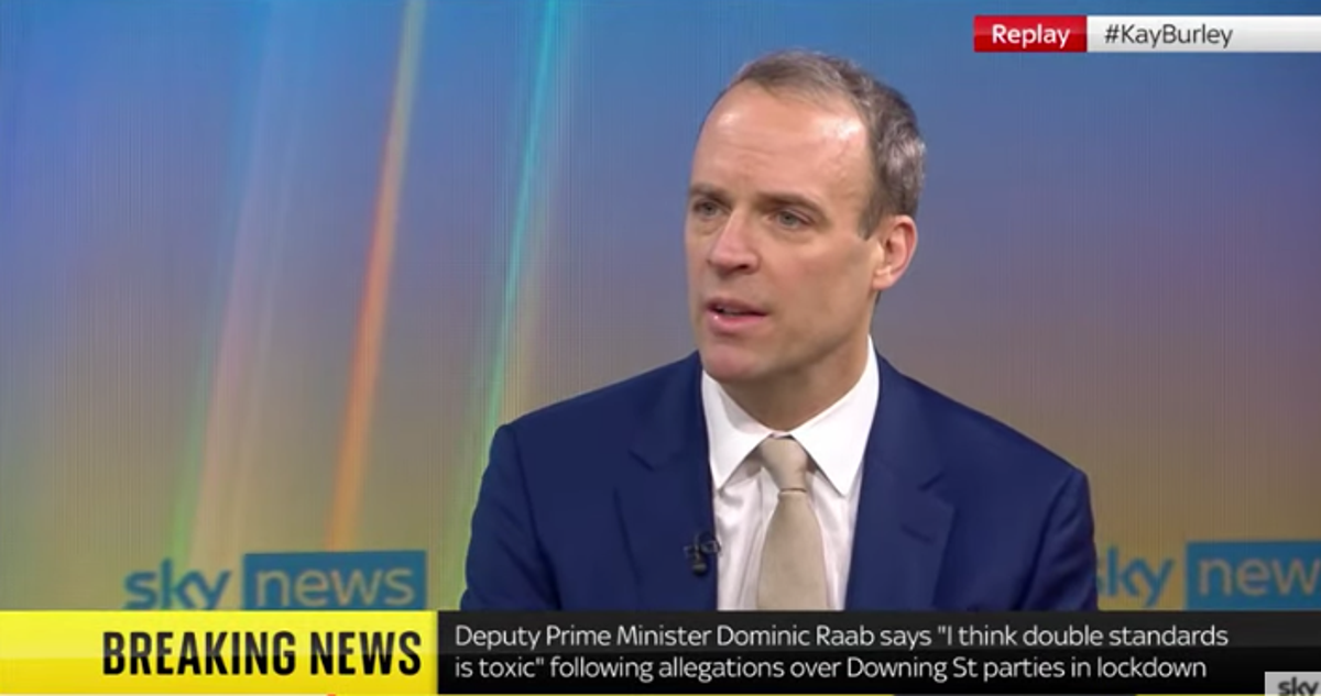 Dominic Raab briefly admits No 10 event was a &lsquo;party&rsquo; &mdash; before rowing back