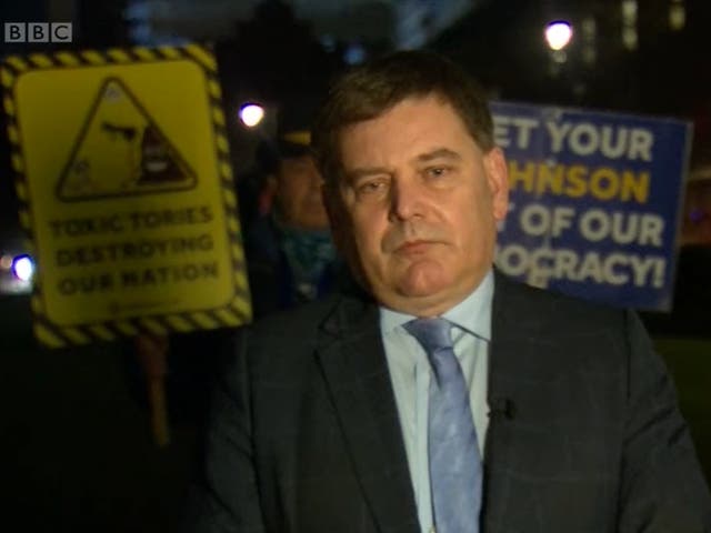 <p>Andrew Bridgen was heckled on live TV  </p>