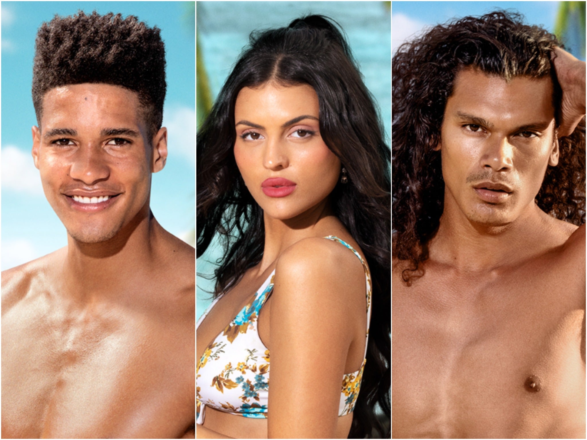 ‘Too Hot to Handle’ season three contestants (L-R) Nathan, Holly and Patrick