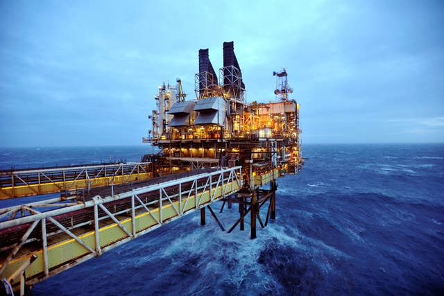 <p>A section of the BP Eastern Trough Area Project oil platform in the North Sea</p>