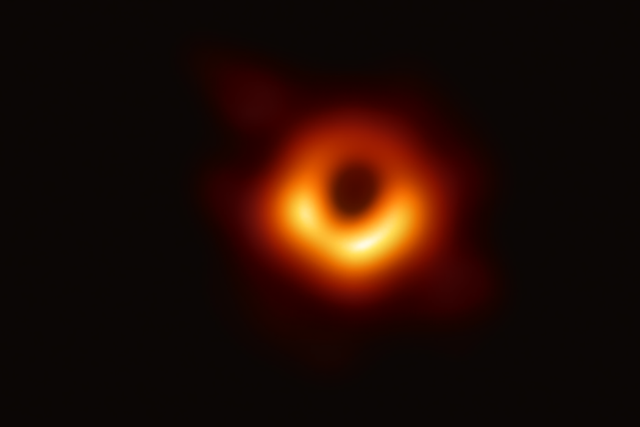 <p>The first image of a black hole</p>