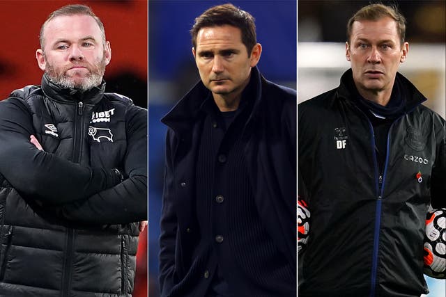 <p>Wayne Rooney, Frank Lampard and Duncan Ferguson</p>