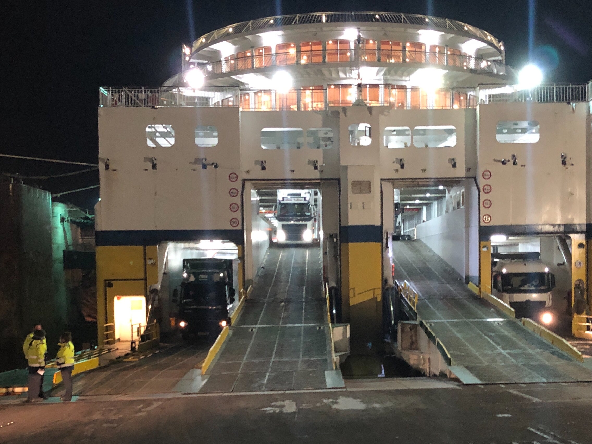 International rescue: the ferry provided the earliest arrival in France