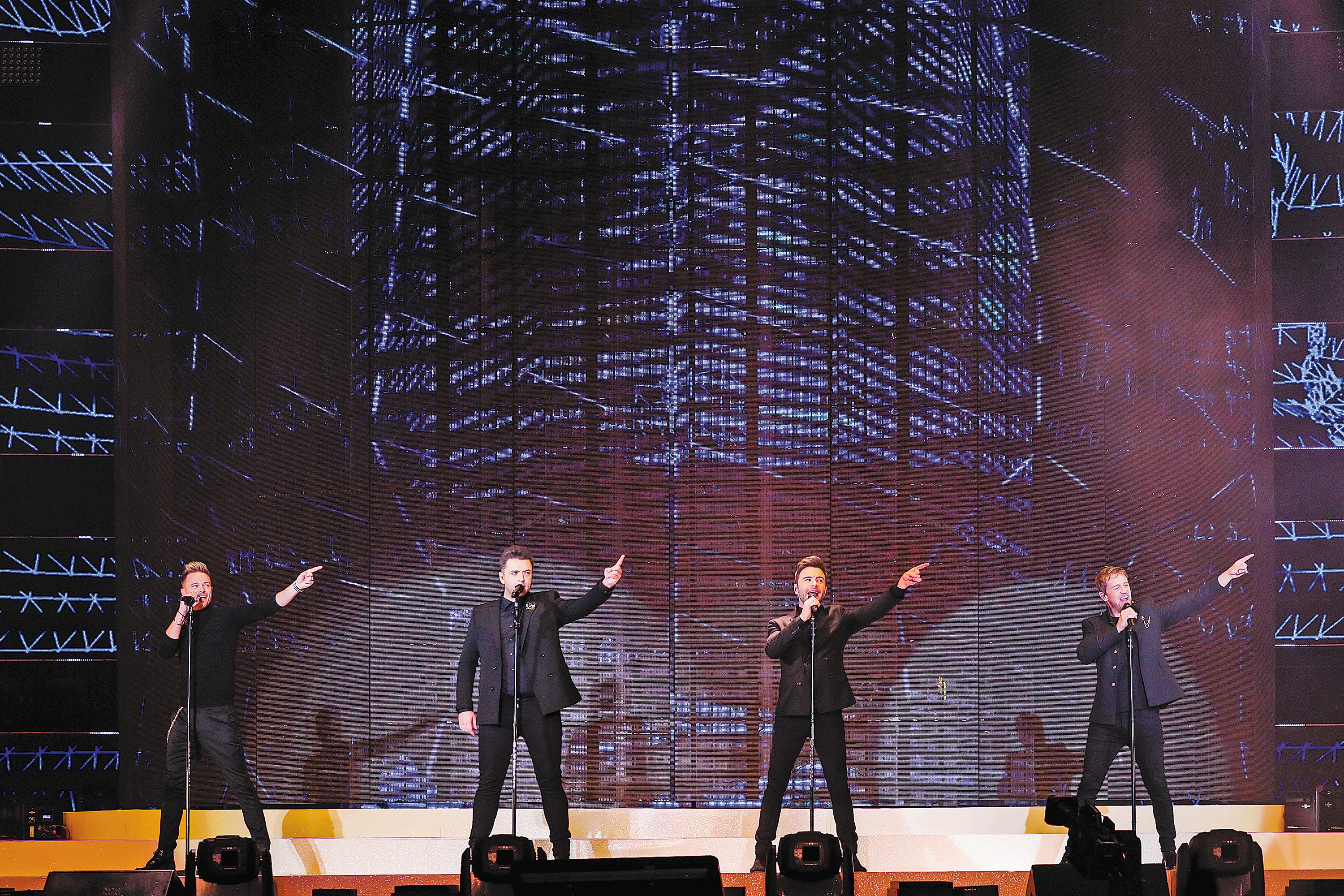 Performing at a music awards ceremony in Macao in December 2019