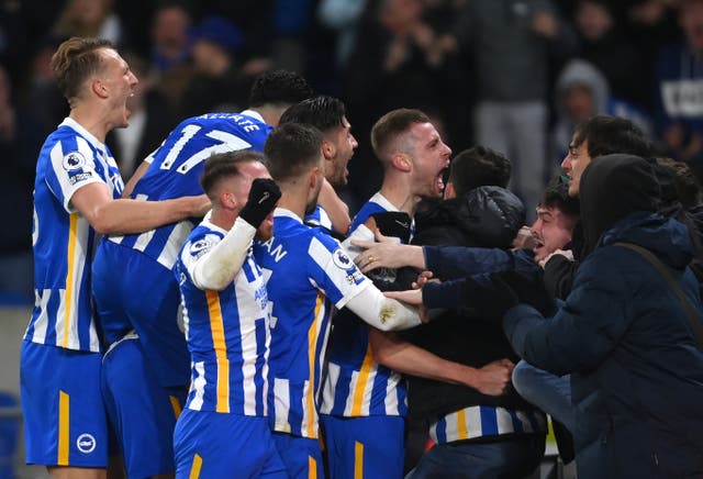 <p>Adam Webster’s towering header earned Brighton a deserved point  </p>