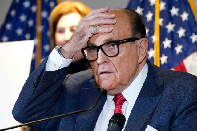 <p>Rudy Giuliani spent months trying to overturn the 2020 presidential election </p>