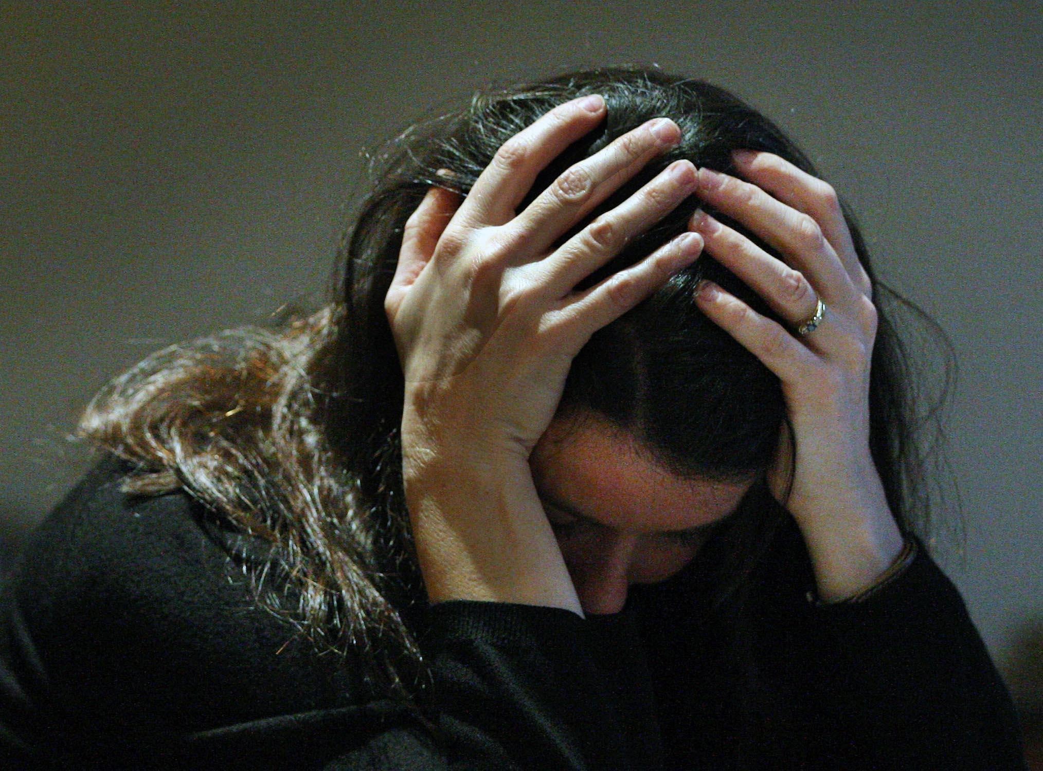 Symptoms of depression and anxiety increased sharply over the Christmas period, a survey found (David Cheskin/PA)