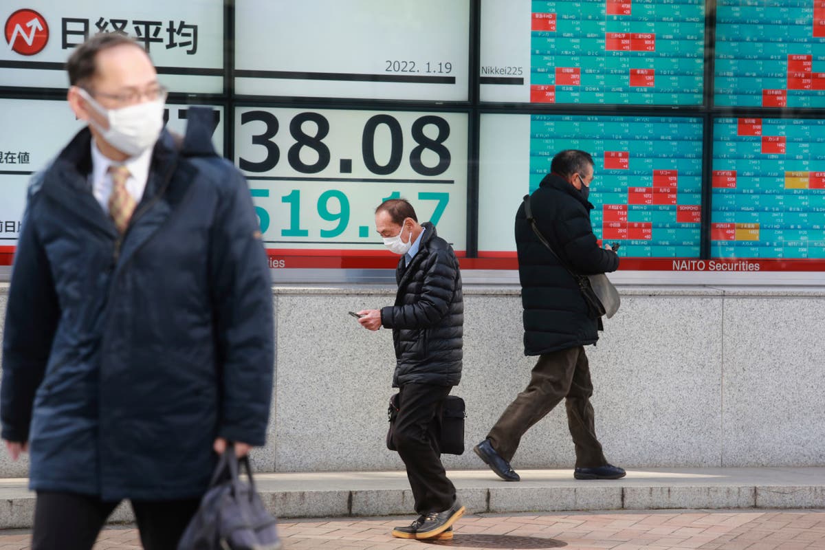 Asian shares fall after retreat on Wall Street 