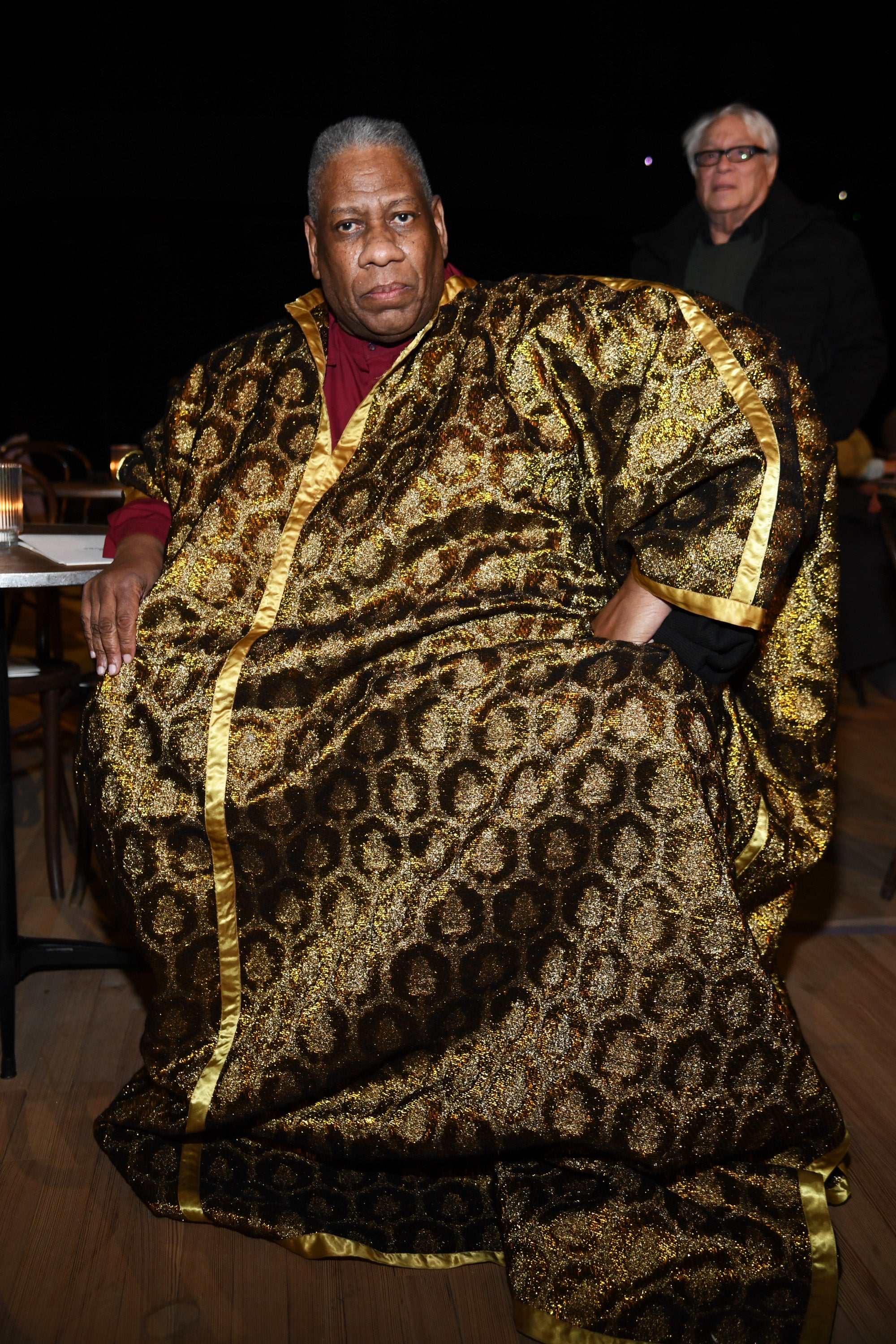 Andre Leon Talley attends the Marc Jacobs Fall 2020 runway show during New York Fashion Week on February 12, 2020