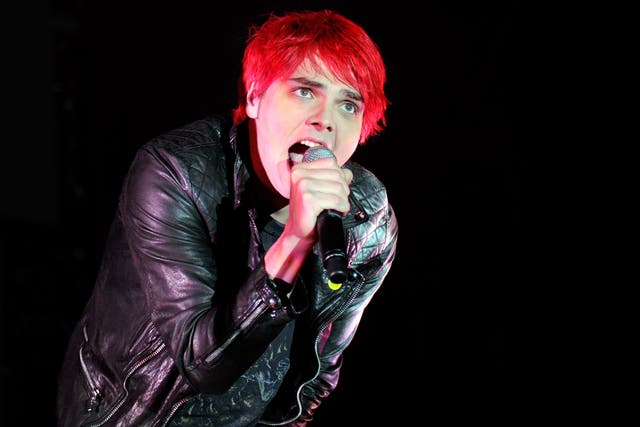 <p>My Chemical Romance singer Gerard Way performing in 2011</p>