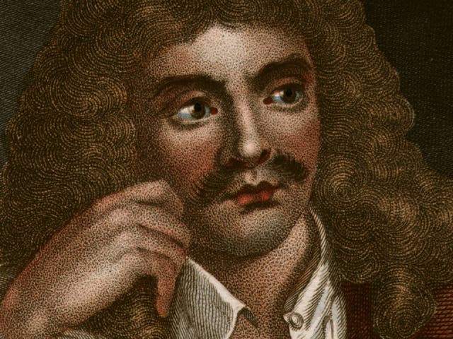 <p>French dramatist and actor Jean Baptiste Poquelin de Molière (1622-1673), circa 1660</p>