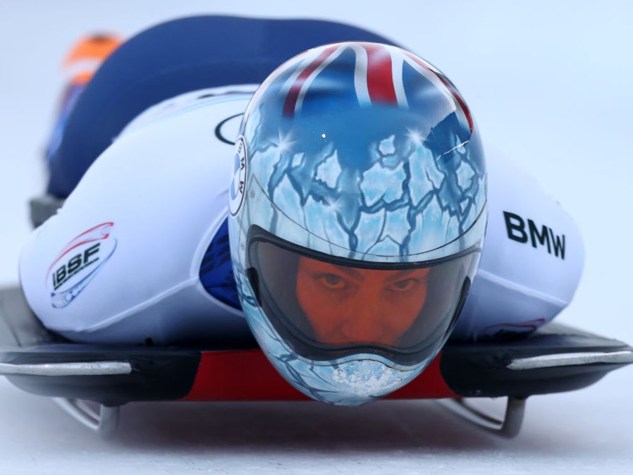 Laura Deas in action at the BMW IBSF World Cup Bob & Skeleton