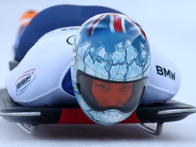 <p>Laura Deas in action at the BMW IBSF World Cup Bob & Skeleton</p>