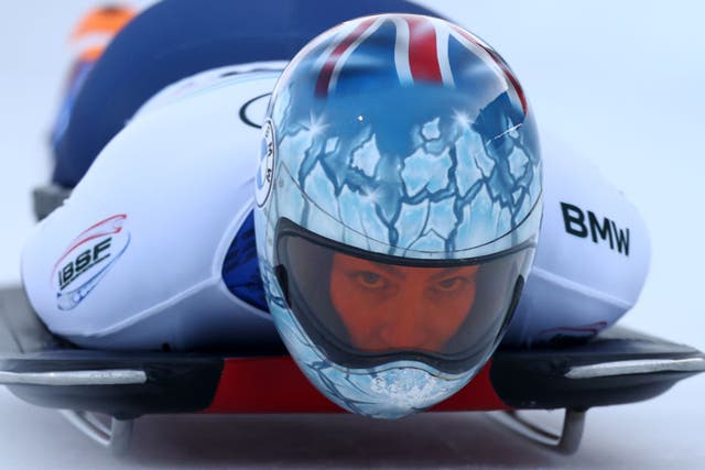 <p>Laura Deas in action at the BMW IBSF World Cup Bob & Skeleton</p>