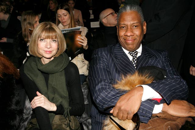 Vogue editor-in-chief Anna Wintour and Vogue editor at large André Leon Talley (Diane Bondareff/AP)