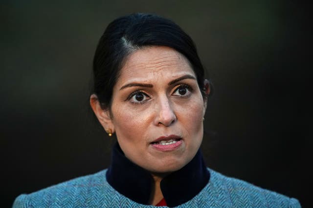 The migrants took legal action against the Home Secretary Priti Patel (PA)