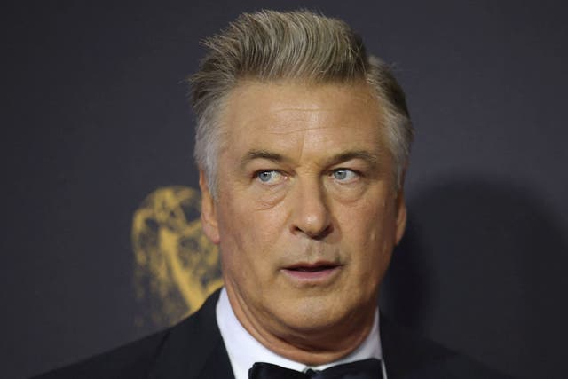 <p>Alec Baldwin at the Emmy Awards in 2017</p>