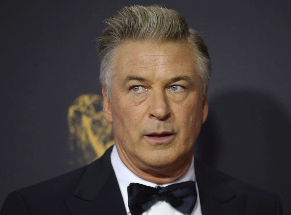 <p>Alec Baldwin at the Emmy Awards in 2017</p>