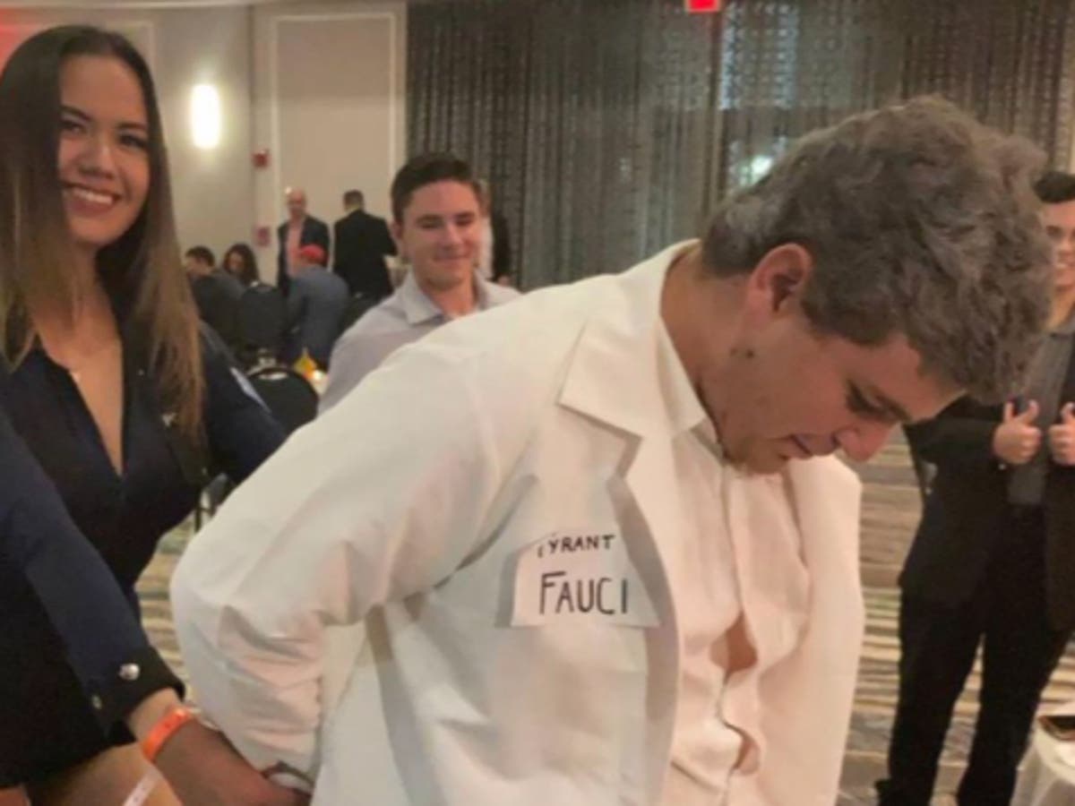 GOP youth group under fire for cosplaying as arrested Fauci and &lsquo;sexy cop&rsquo;