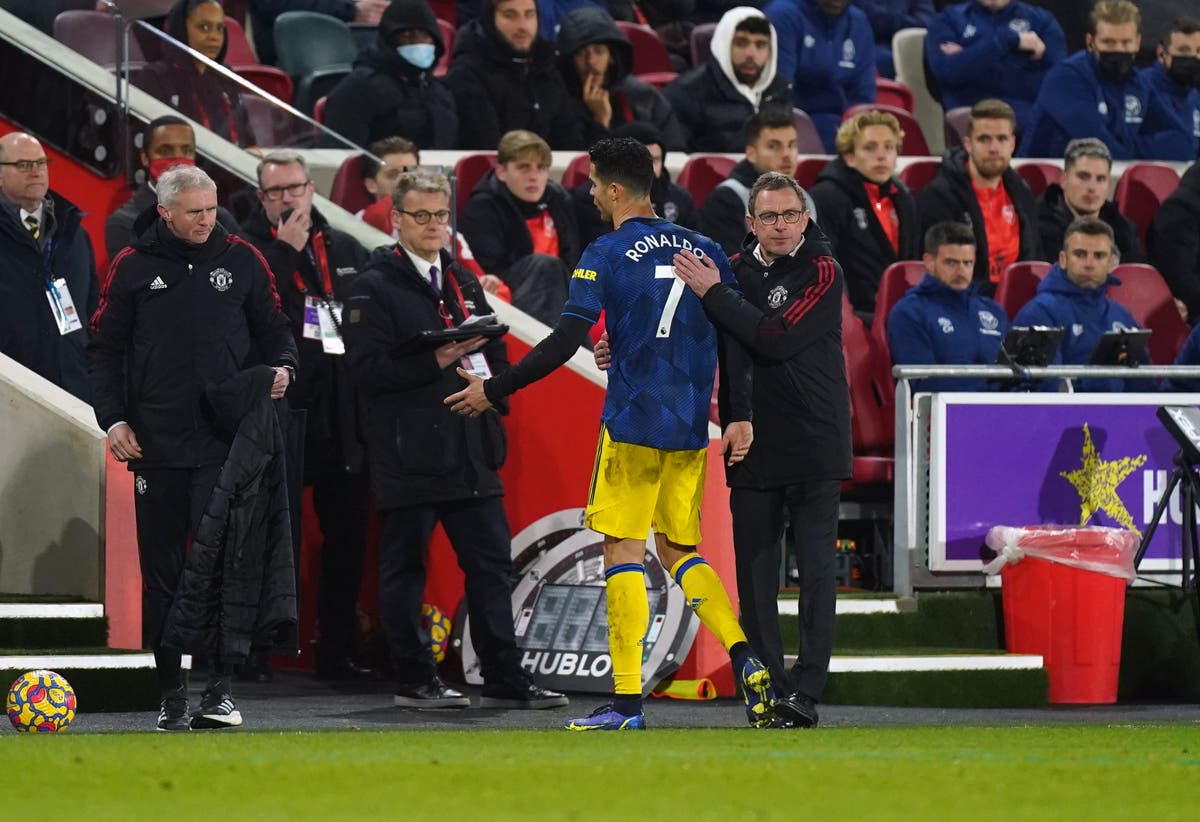Ralf Rangnick stands by decision to replace Cristiano Ronaldo in Brentford win