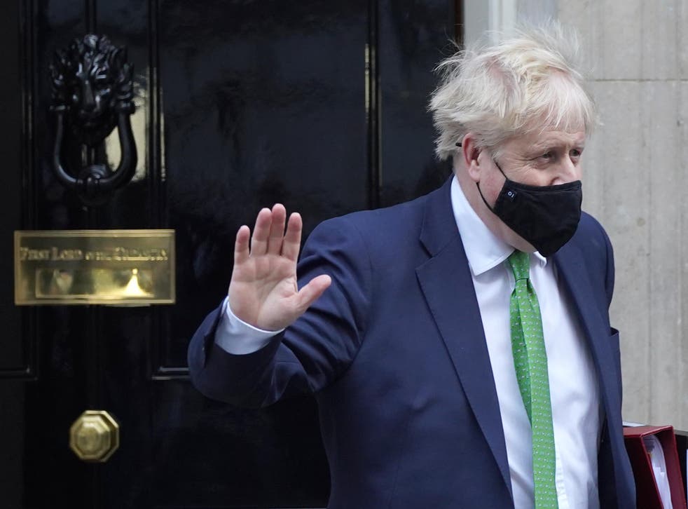 Prime Minister Boris Johnson leaves 10 Downing Street (Stefan Rousseau/PA)