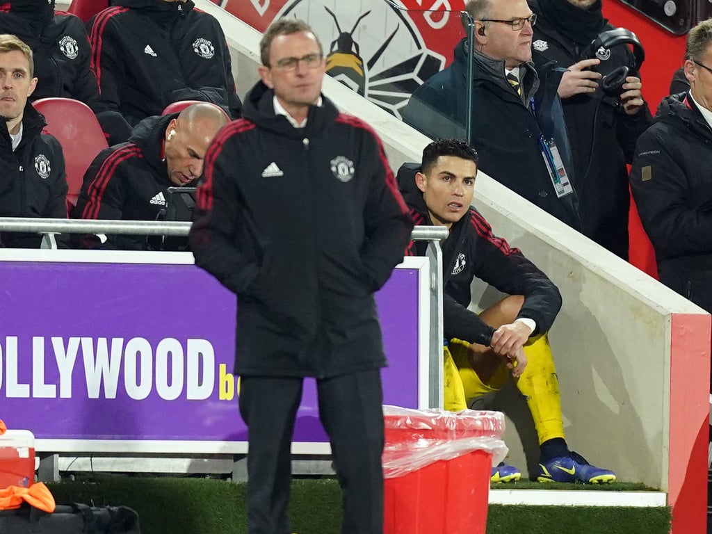 Cristiano Ronaldo’s Brentford strop tests Ralf Rangnick and the harmony within Manchester United