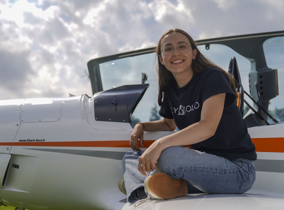 Zara Rutherford has become the youngest woman to fly solo around the world (Steve Parsons/PA)