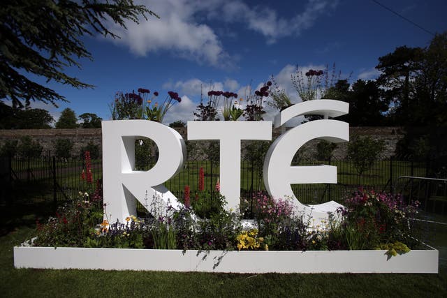 The RTE logo at Bloom, Ireland’s largest garden festival, taking place at Phoenix Park in Dublin (Niall Carson/PA)
