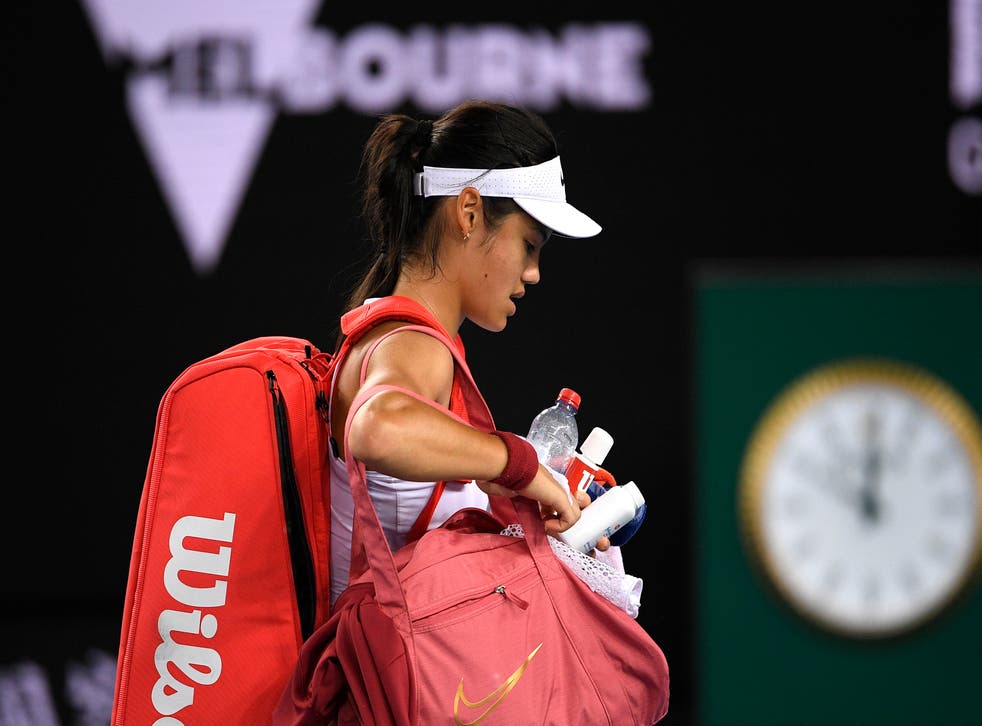 <p>The US Open champion is out of the tournament in Melbourne </p>