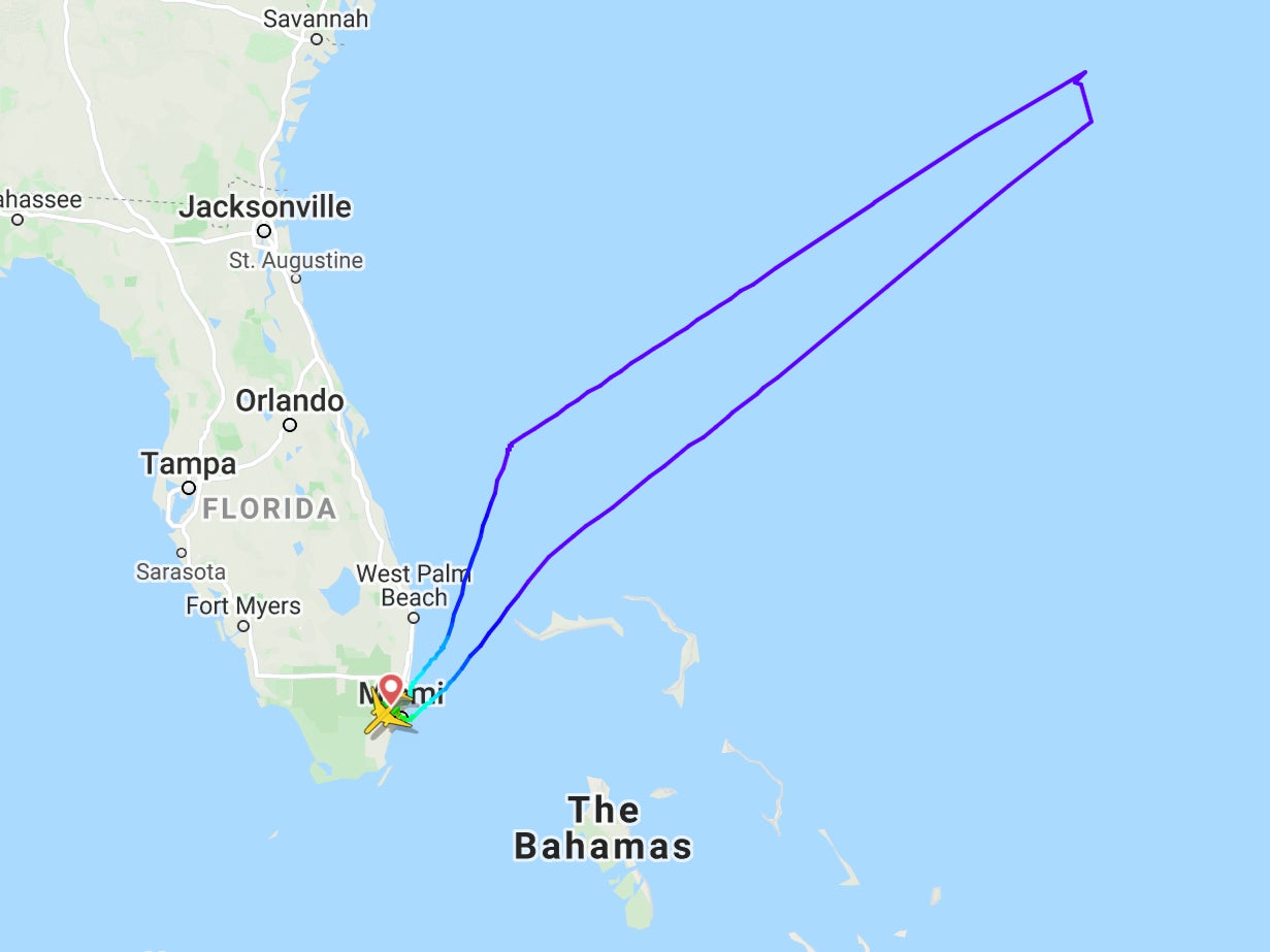 Transatlantic flight returns to Miami after abusive first class