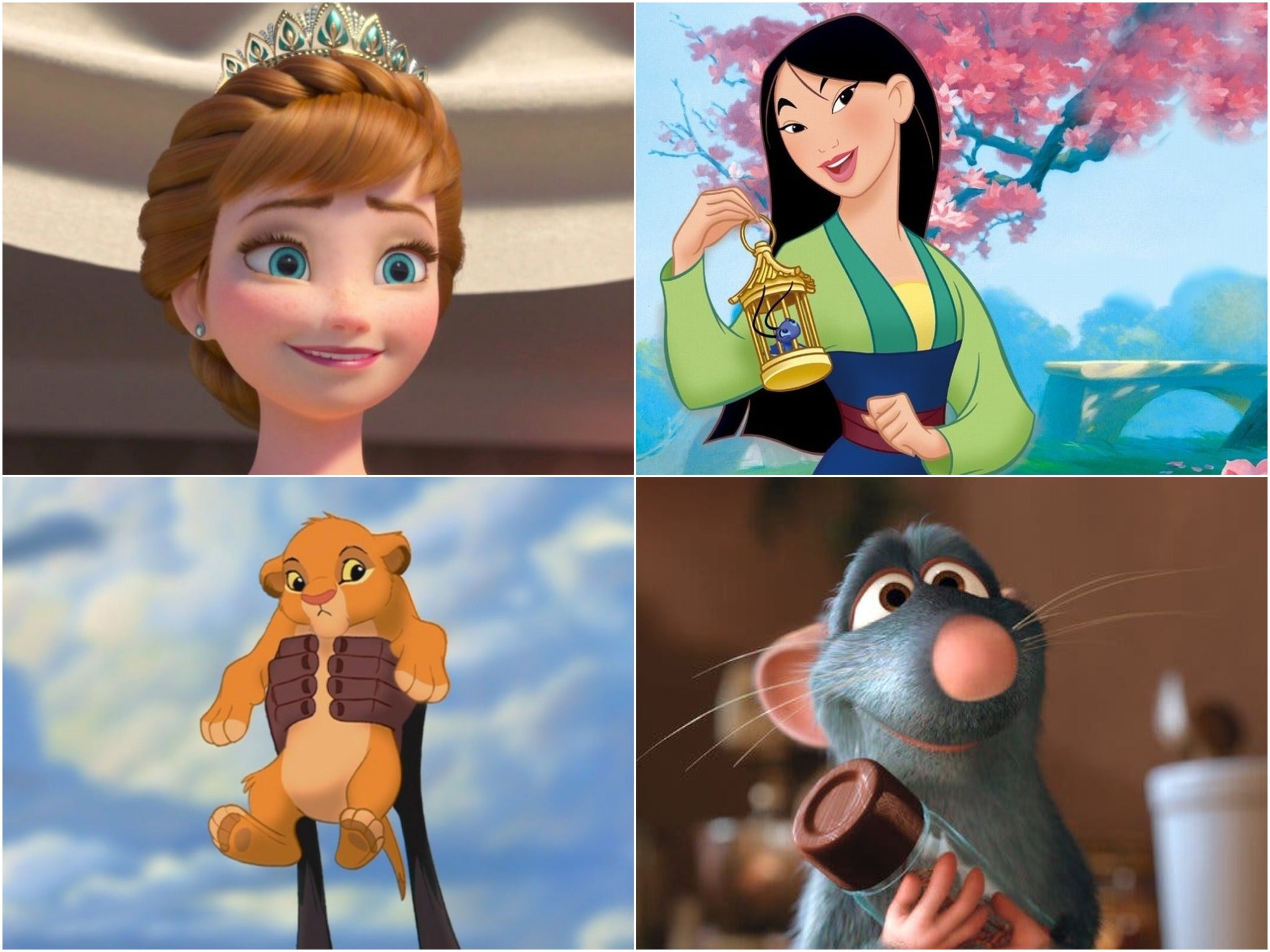 female disney movie characters