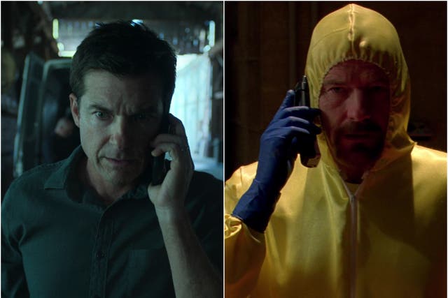 <p>Jason Bateman and Bryan Cranston as dads doing crime in ‘Ozark’ and ‘Breaking Bad’</p>