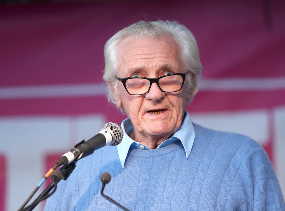 <p>Lord Heseltine speaking at an anti-Brexit rally</p>