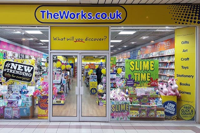 Sales at The Works were strong during Christmas (TheWorks.co.uk/PA)