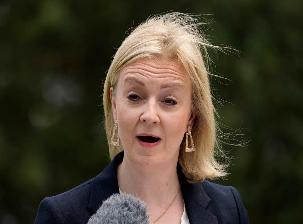 Foreign Secretary Liz Truss has called on the ‘free world’ to reduce its economic dependence on Russia as tensions continue over Ukraine (Rick Rycroft/AP)
