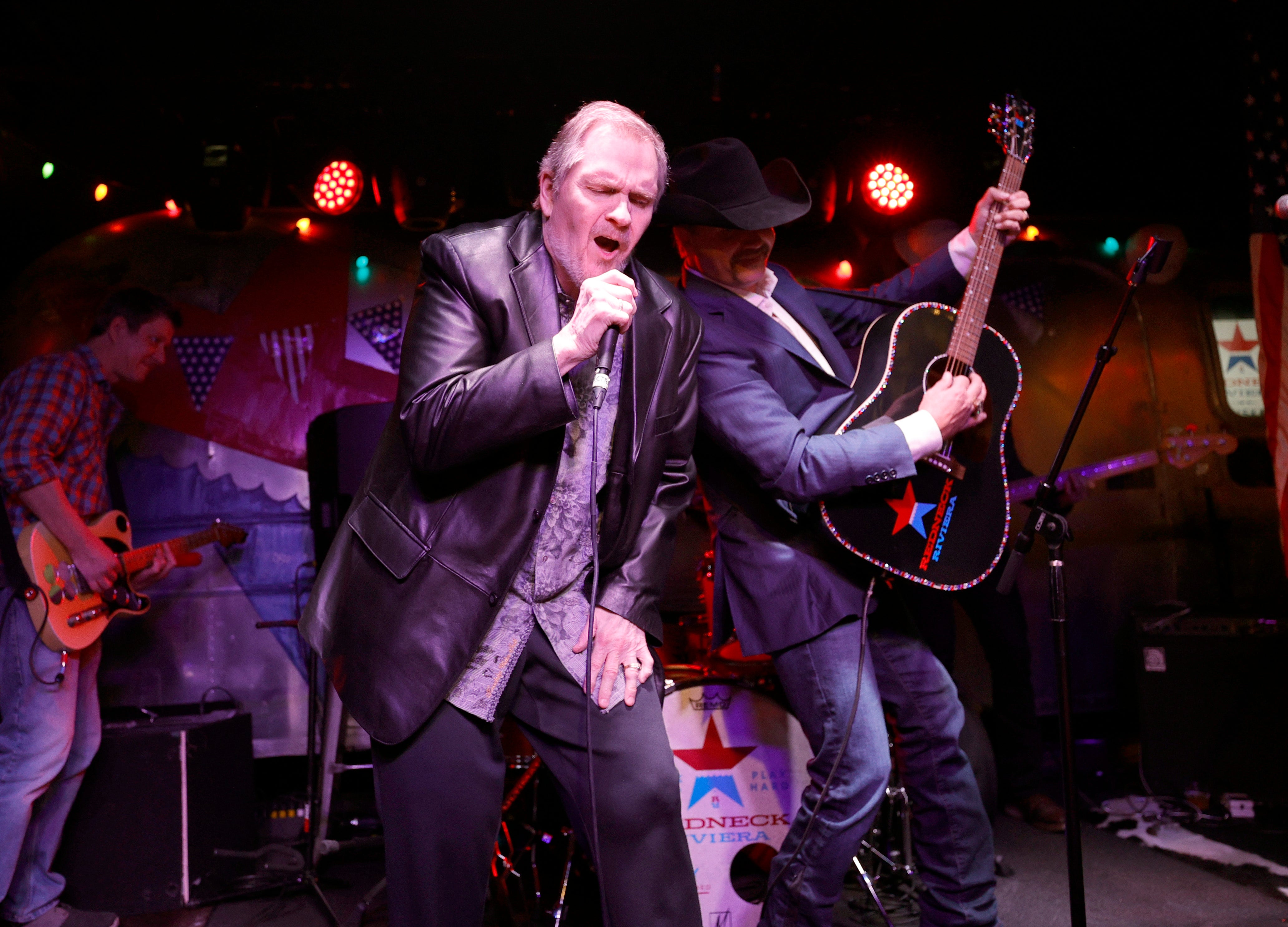 Duetting with country artist John Rich at Redneck Riviera Nashville on 27 March 2021