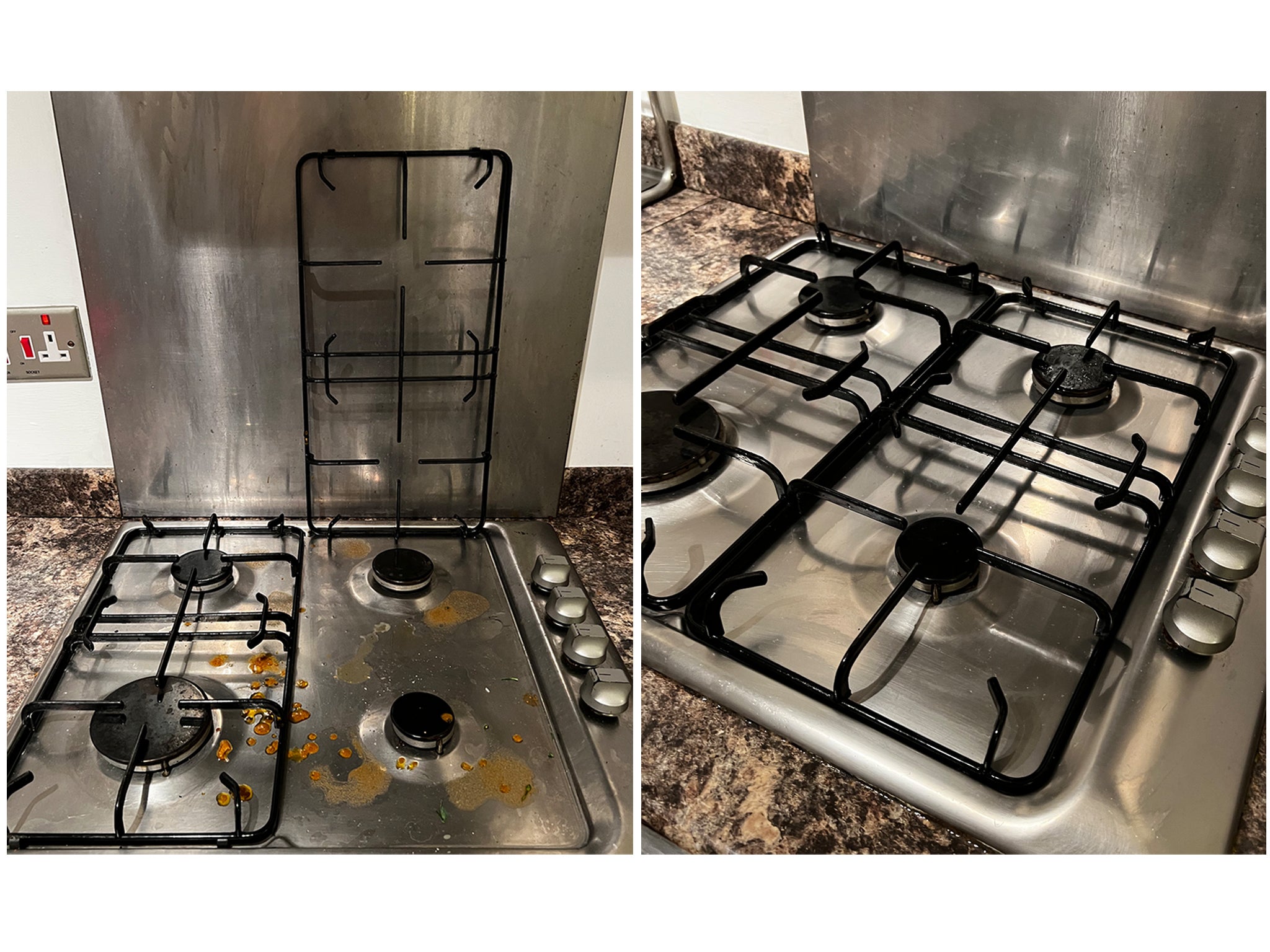 The general-purpose spray worked wonders on our dirty hob