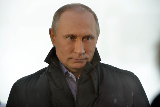 Russian President Vladimir Putin has been warned the Kremlin will face ‘a package of sweeping measures’ if he acts against Ukraine (Jeff Overs/BBC/PA)