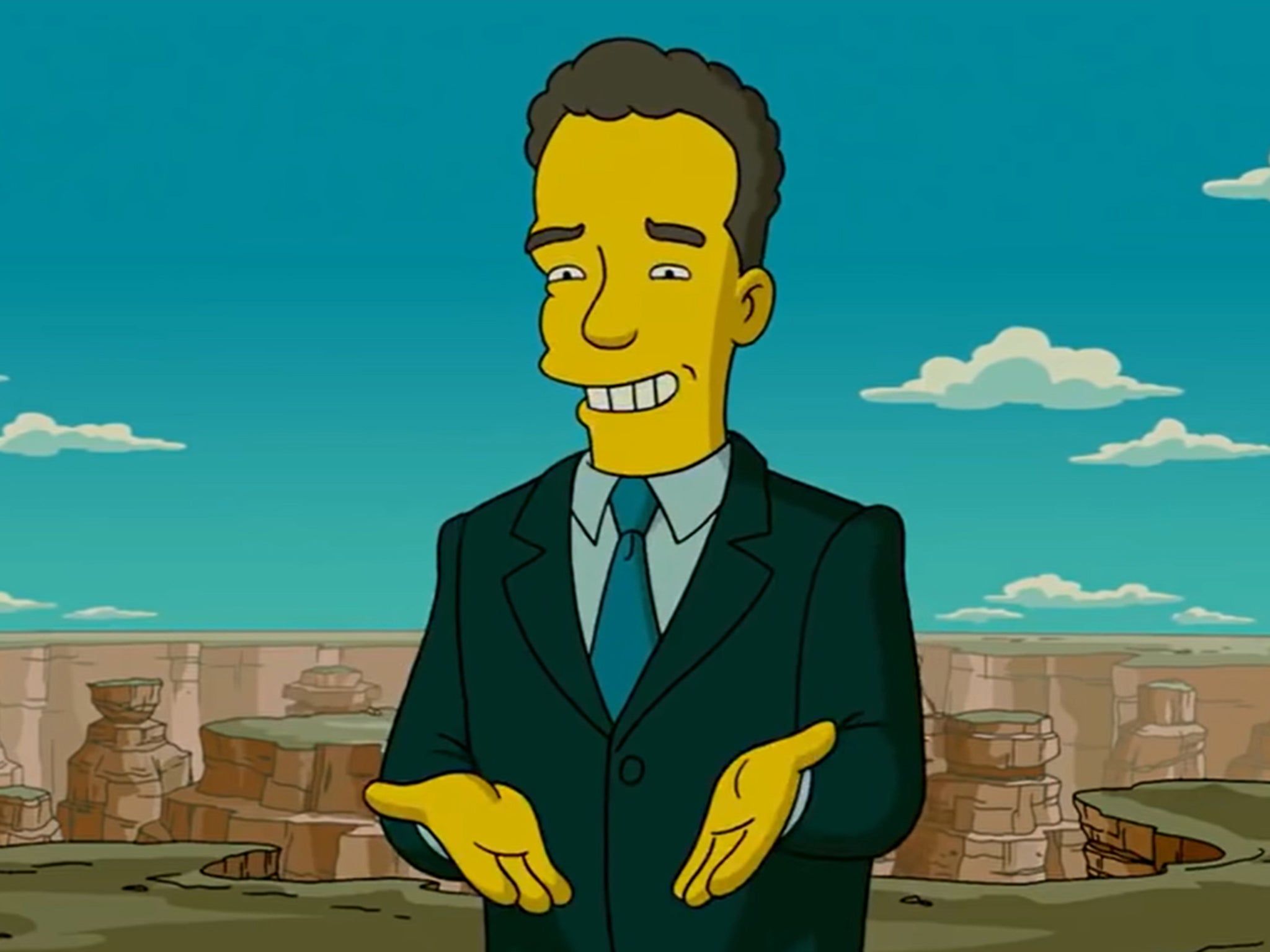 White House mocked for Tom Hanks cameo that The Simpsons predicted | The  Independent