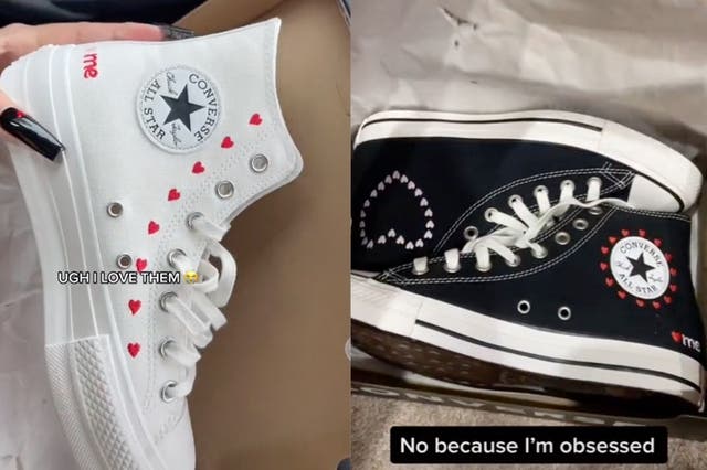 <p>People are obsessed with the new Valentine’s Day Converse</p>