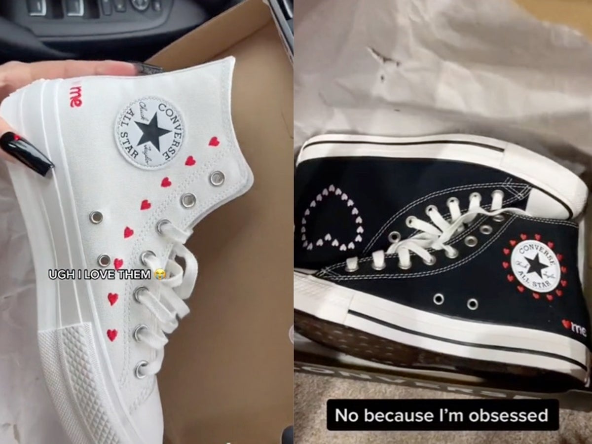 skrot Stearinlys Bærbar Converse released its Valentine's Day collection and people are obsessed:  'I am in love' | The Independent