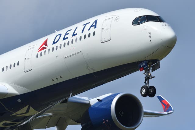 <p>Un vuelo de Delta Airlines </p>