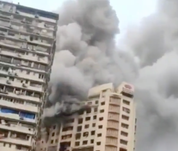 Many of the residents were asleep when the fire broke out at the high-rise in Mumbai on Saturday morning